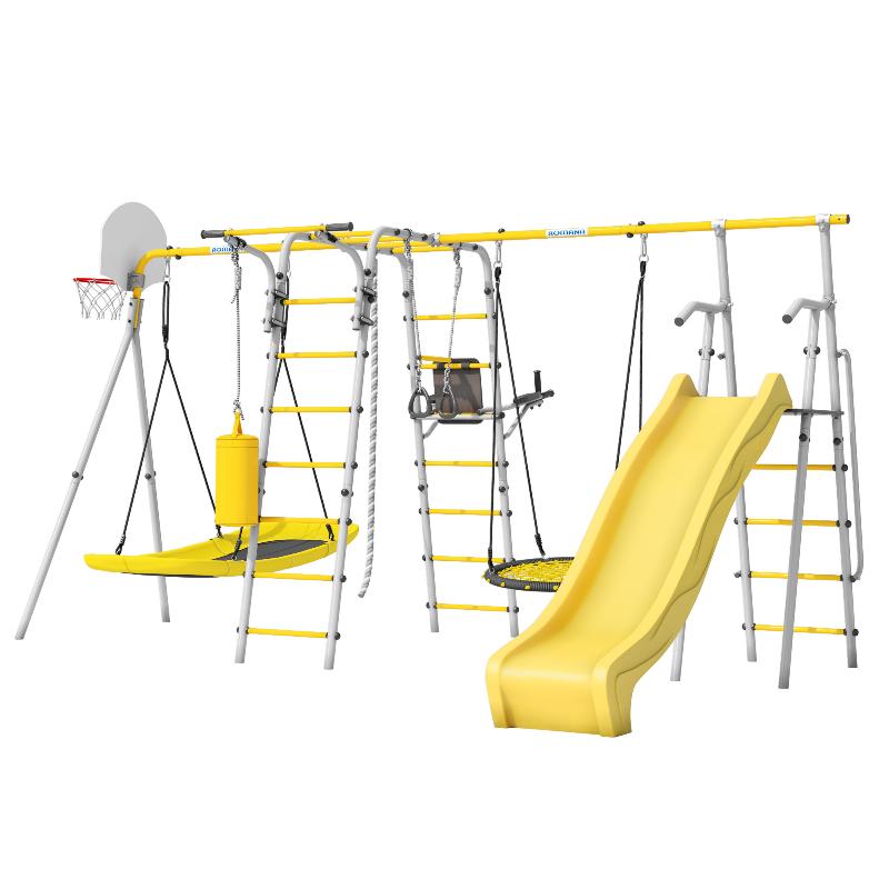 Детский спортивный комплекс для Дачи Romana Fitness-PRO с горкой 1200 мм (Комплект №9) в Элисте ВИНКО