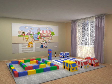 Комплект мягких модулей Romana «Автопарк»