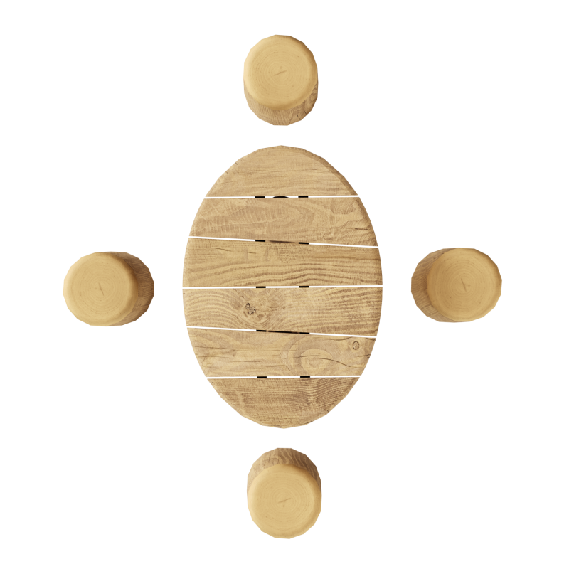 Столик с пеньками ELMAF 314473 в Элисте ВИНКО