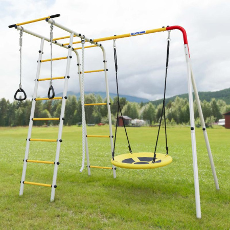 Детский спортивный комплекс для дачи ROMANA Лесная поляна - 3 NEW - Распродажа!