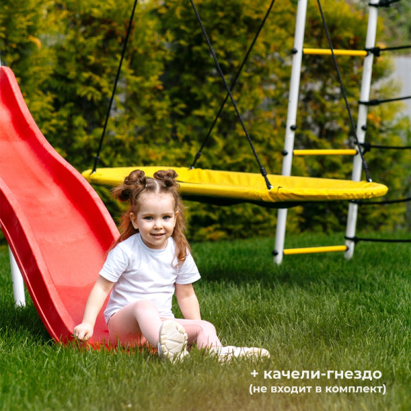 Детский спортивный комплекс для дачи ROMANA Богатырь Плюс 2 в Элисте ВИНКО