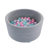 Сухой бассейн Romana Airpool Easy, серый (розовые шарики)
