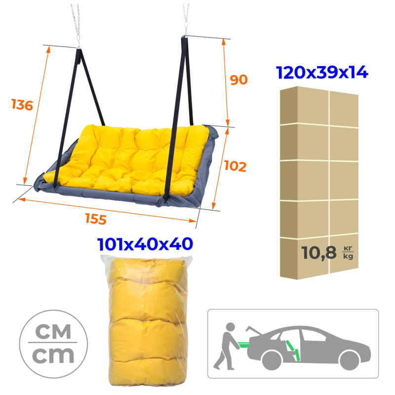Диван Подвесной ROMANA в Элисте ВИНКО
