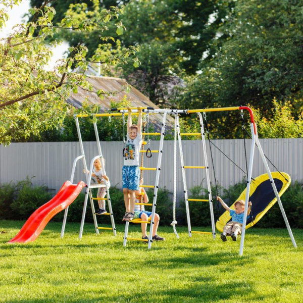 Romana Лесная поляна-3-PRO Детский спортивный комплекс для дачи (Комплект №3)