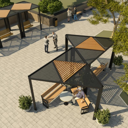 Навес Тип 3 "Акварель"