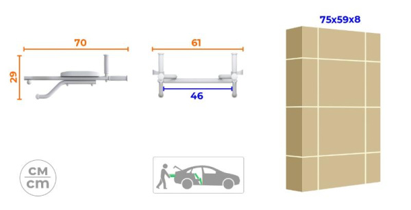 Dop2 Брусья навесные ROMANA