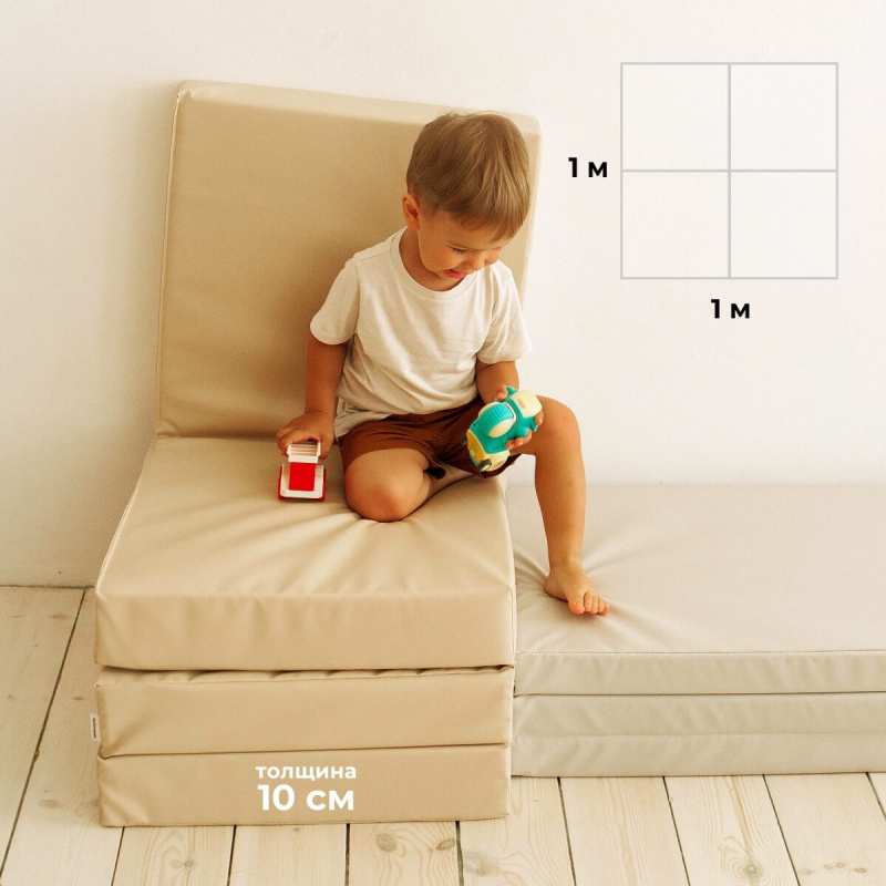 Мат (мягкий щит) Romana 1000*1000*100, в 4 сложения в Элисте ВИНКО