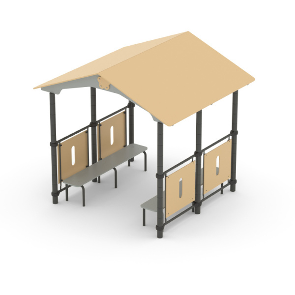 Беседка Романа 301.08.00 (бежевый/серый) (бетонирование)