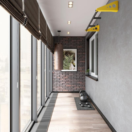 Турник настенный с узким хватом 1000мм