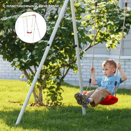 Детский спортивный комплекс для Дачи Веселая лужайка PRO (Комплект №7)