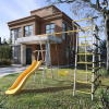 Детский спортивный комплекс для дачи ROMANA Богатырь (Цвет серый/желтый | Качели Детские)