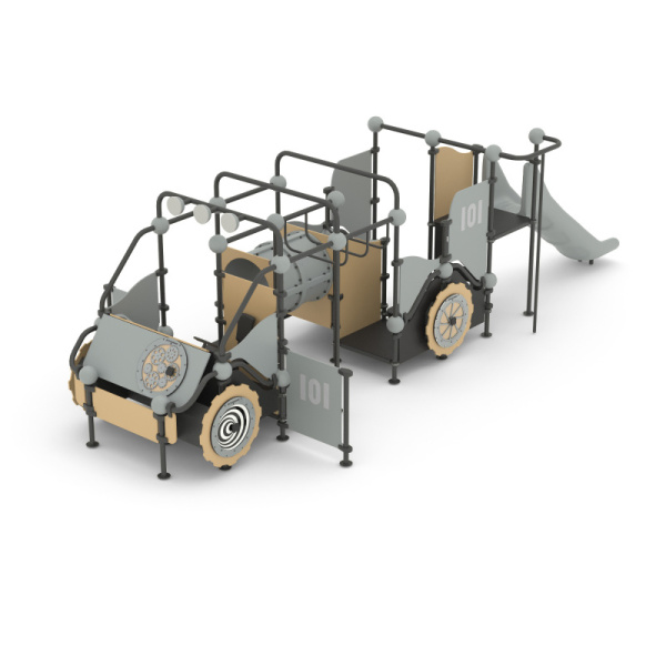 Комплекс игровой детский 057.120.00 (Серый/бежевый) (бетонирование)