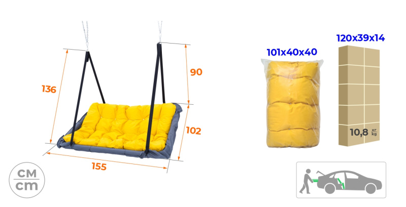 Диван Подвесной ROMANA в Элисте ВИНКО
