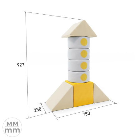 Мягкий игровой комплекс Romana «Ракета»