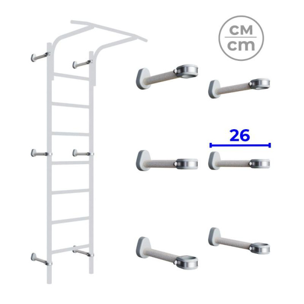 Dop11 Кронштейны настенные комплект из 6 штук ROMANA