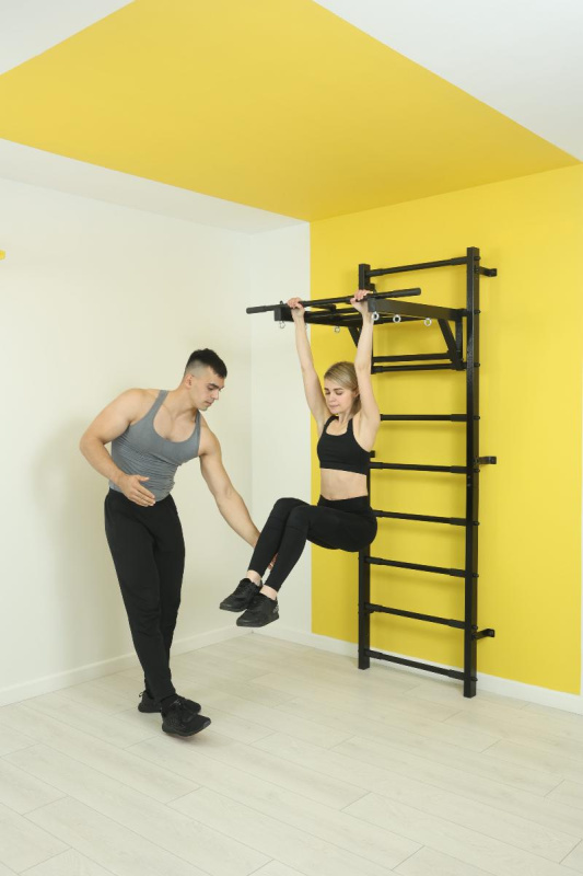 Турник с рукоходом для шведской стенки усиленной в Элисте ВИНКО